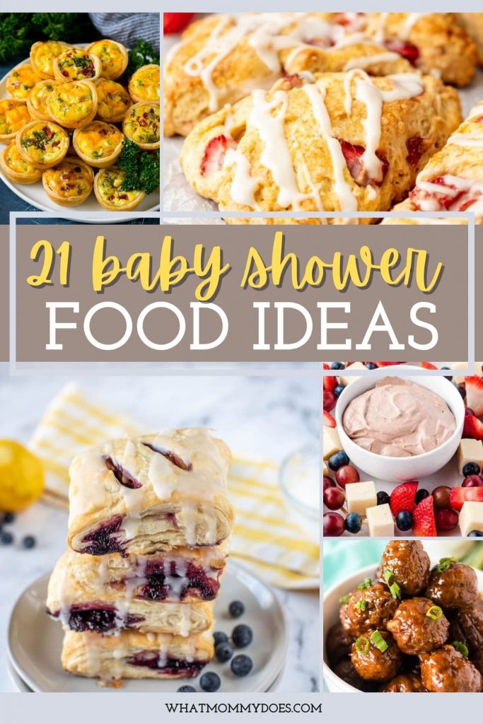 21 Baby Shower Food Ideas {Brunch and Lunch!} - What Mommy Does